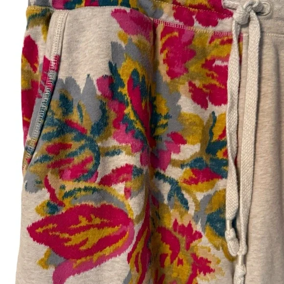 Saturday/Sunday by Anthropologie Camilla Floral Fleece Joggers - XL - Picture 7 of 8